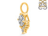 Crystal & White Topaz Pendant CST-RDP-729.