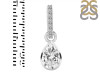 Crystal Quartz & White Topaz Pendant CST-RDP-779-CZ-LOOP.