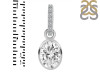 Crystal & White Topaz Pendant CST-RDP-792-CZ-LOOP.