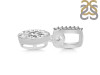 Crystal & White Topaz Pendant CST-RDP-792-CZ-LOOP.