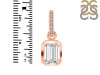Crystal & White Topaz Pendant CST-RDP-955-CZ-LOOP.