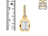 Crystal & White Topaz Pendant CST-RDP-955-CZ-LOOP.