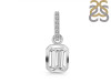 Crystal & White Topaz Pendant CST-RDP-955-CZ-LOOP.