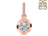 Crystal & White Topaz Pendant CST-RDP-992-CZ-LOOP.