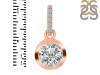 Crystal & White Topaz Pendant CST-RDP-992-CZ-LOOP.