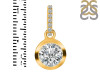 Crystal & White Topaz Pendant CST-RDP-992-CZ-LOOP.