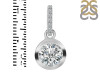 Crystal & White Topaz Pendant CST-RDP-992-CZ-LOOP.