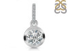 Crystal & White Topaz Pendant CST-RDP-992-CZ-LOOP.