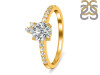 Crystal & White Topaz Ring CST-RDR-2303.