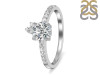 Crystal & White Topaz Ring CST-RDR-2303.