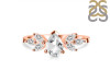 Crystal & White Topaz Ring CST-RDR-2556.
