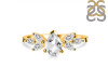 Crystal & White Topaz Ring CST-RDR-2556.