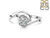 Crystal & White Topaz Ring CST-RDR-2622.