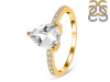 Crystal & White Topaz Ring CST-RDR-2860.