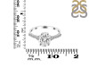 Crystal & White Topaz Ring CST-RDR-3148.