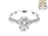 Crystal & White Topaz Ring CST-RDR-3148.