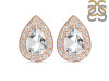 Crystal  & White Topaz Stud Earring CST-RE-52.