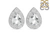 Crystal  & White Topaz Stud Earring CST-RE-52.
