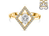 Crystal & White Topaz Ring CST-RR-134.