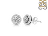 Crystal & White Topaz Stud Earring CST-RDE-985.