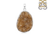 Citrine Druzy Pendant-SP CTD-1-25