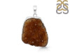 Citrine Druzy Pendant-SP CTD-1-41