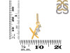 Cubic Zirconia Alphabet X Pendant CUZ-RDA-102.