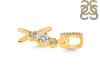 Cubic Zirconia Alphabet X Pendant CUZ-RDA-102.