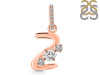 Cubic Zirconia Alphabet Z Pendant CUZ-RDA-104.
