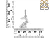 Cubic Zirconia Alphabet Z Pendant CUZ-RDA-104.