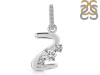Cubic Zirconia Alphabet Z Pendant CUZ-RDA-104.