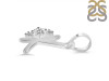 Cubic Zirconia Alphabet K Pendant CUZ-RDA-11.