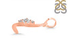 Cubic Zirconia Alphabet L Pendant CUZ-RDA-12.