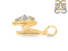Cubic Zirconia Alphabet M Pendant CUZ-RDA-13.