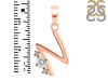 Cubic Zirconia Alphabet N Pendant CUZ-RDA-14.