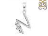 Cubic Zirconia Alphabet N Pendant CUZ-RDA-14.