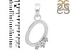 Cubic Zirconia Alphabet O Pendant CUZ-RDA-15.