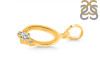 Cubic Zirconia Alphabet O Pendant CUZ-RDA-15.