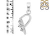 Cubic Zirconia Alphabet P Pendant CUZ-RDA-16.