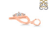 Cubic Zirconia Alphabet P Pendant CUZ-RDA-16.