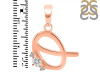 Cubic Zirconia Alphabet Q Pendant CUZ-RDA-17.