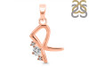 Cubic Zirconia Alphabet R Pendant CUZ-RDA-18.