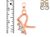 Cubic Zirconia Alphabet R Pendant CUZ-RDA-18.