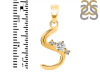 Cubic Zirconia Alphabet S Pendant CUZ-RDA-19.