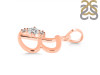 Cubic Zirconia Alphabet B Pendant CUZ-RDA-2.