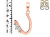 Cubic Zirconia Alphabet U Pendant CUZ-RDA-21.