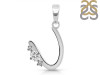 Cubic Zirconia Alphabet U Pendant CUZ-RDA-21.