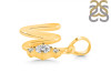 Cubic Zirconia Alphabet W Pendant CUZ-RDA-23.