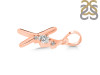 Cubic Zirconia Alphabet X Pendant CUZ-RDA-24.