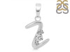 Cubic Zirconia Alphabet Z Pendant CUZ-RDA-26.